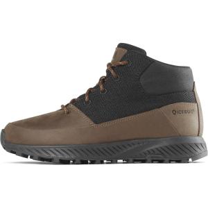 image:imageIcebug Larvik Hemp Biosole HempLeather Midcut Walking Shoe with Grip SoleCoffeeBlack