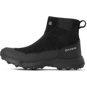 image:imageIcebug Metro2 BUGrip Womens Winter Walking Boots with Steel Studs  Suede Upper  SlipResistant Traction  Zipper ClosureBlack