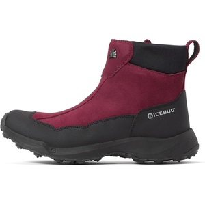 image:imageIcebug Metro2 BUGrip Womens Winter Walking Boots with Steel Studs  Suede Upper  SlipResistant Traction  Zipper ClosureRed